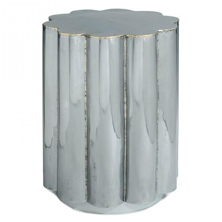 Regina Andrew Scalloped Table (Hand Braised Metal) 30-1012